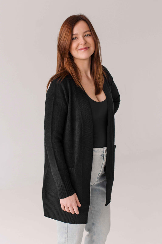 Veste en laine noir