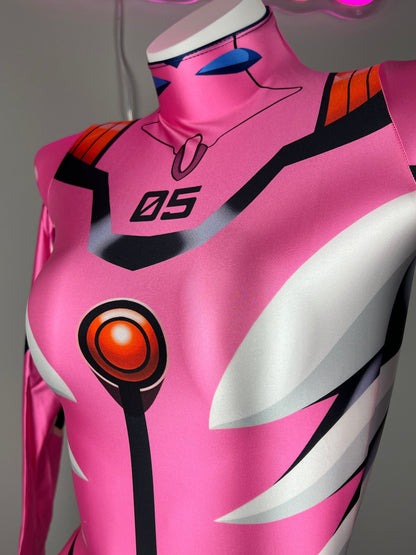 Anime Style Spandex Cosplay BodySuit Plugsuit Halloween Costume