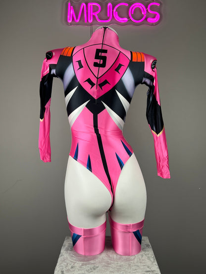 Anime Style Spandex Cosplay BodySuit Plugsuit Halloween Costume