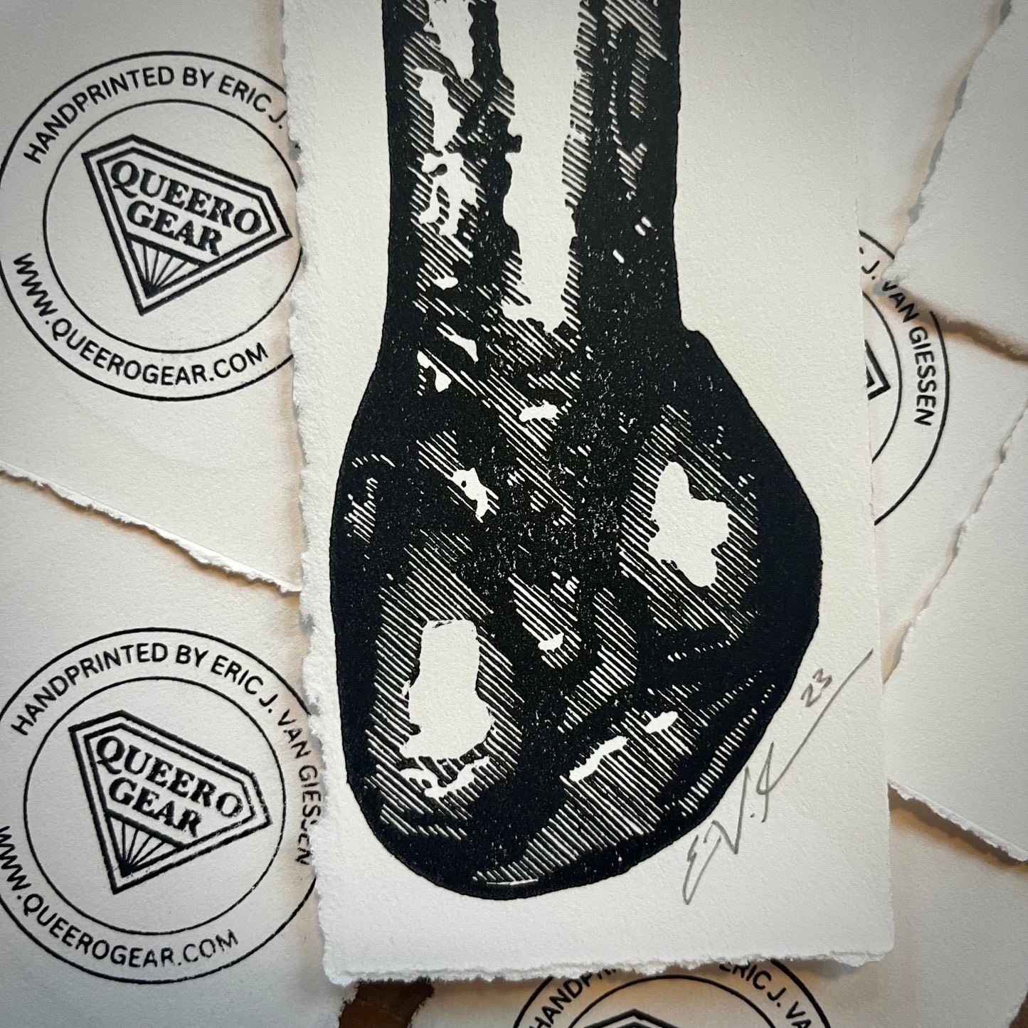 Good Boy Bookmark No. 1 | LINOCUT PRINT