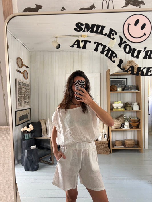 Panna Linen Top
