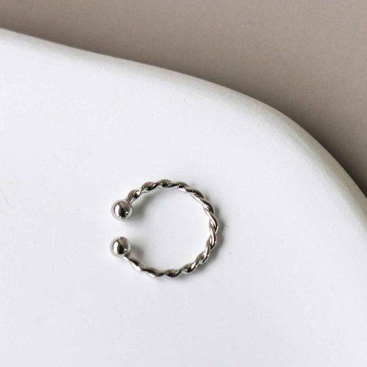 Ear Cuff Torsadé - Argent