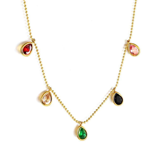 Rainbow Teardrop Pendant