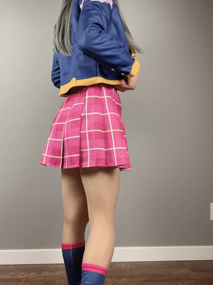 Anime Style Cosplay Halloween Costume Set School Uniform with Jacket and Skirt