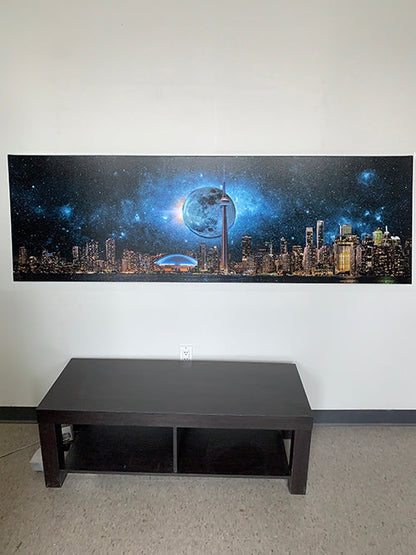 Toronto Skyline Moon-Cities Skyline- Wall art decor