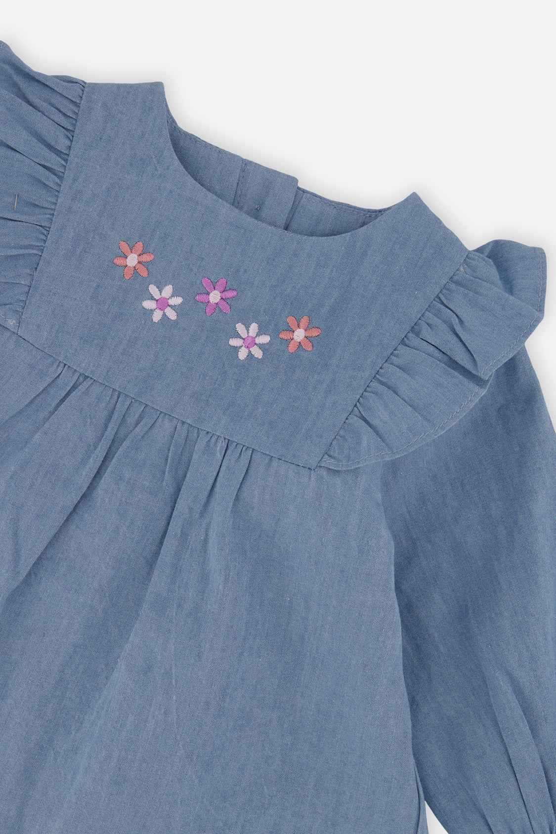 Chambray Dress Light Blue Denim