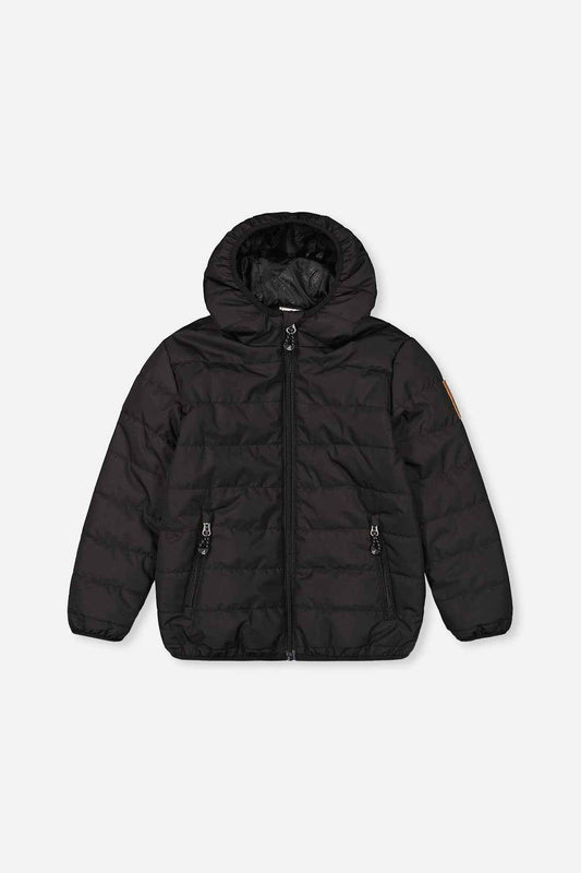 Insulating Quilted Mid-Season Jacket Black