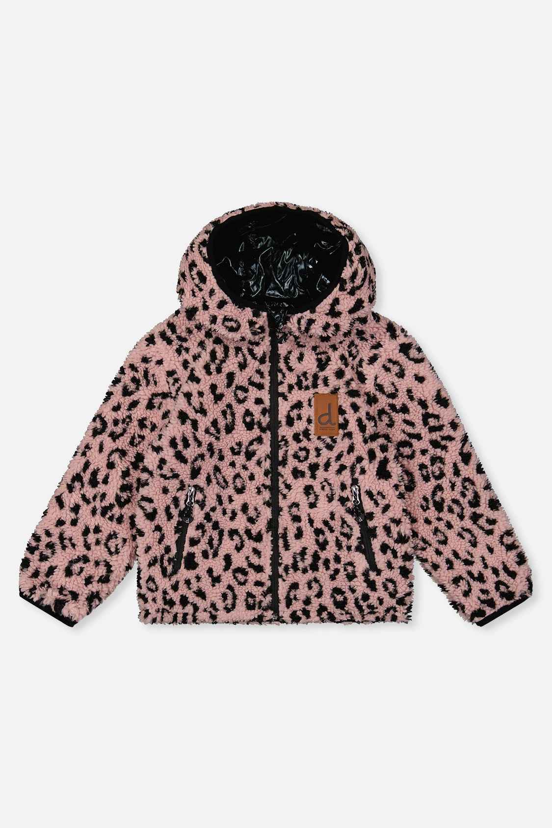 Reversible Mid-Season Jacket Pink And Black