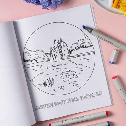 Oh Canada Colouring Book