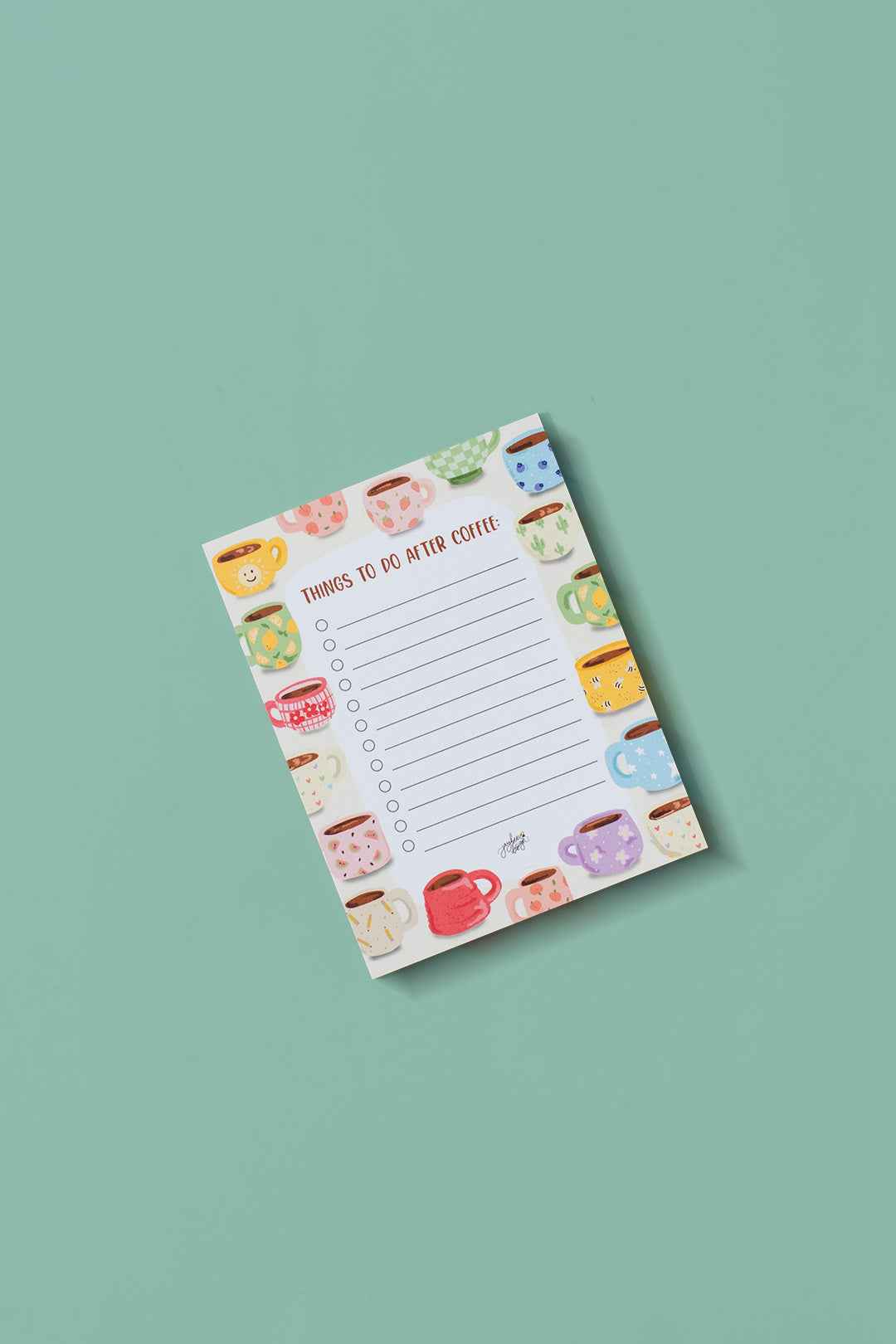 Things To Do After Coffee Notepad