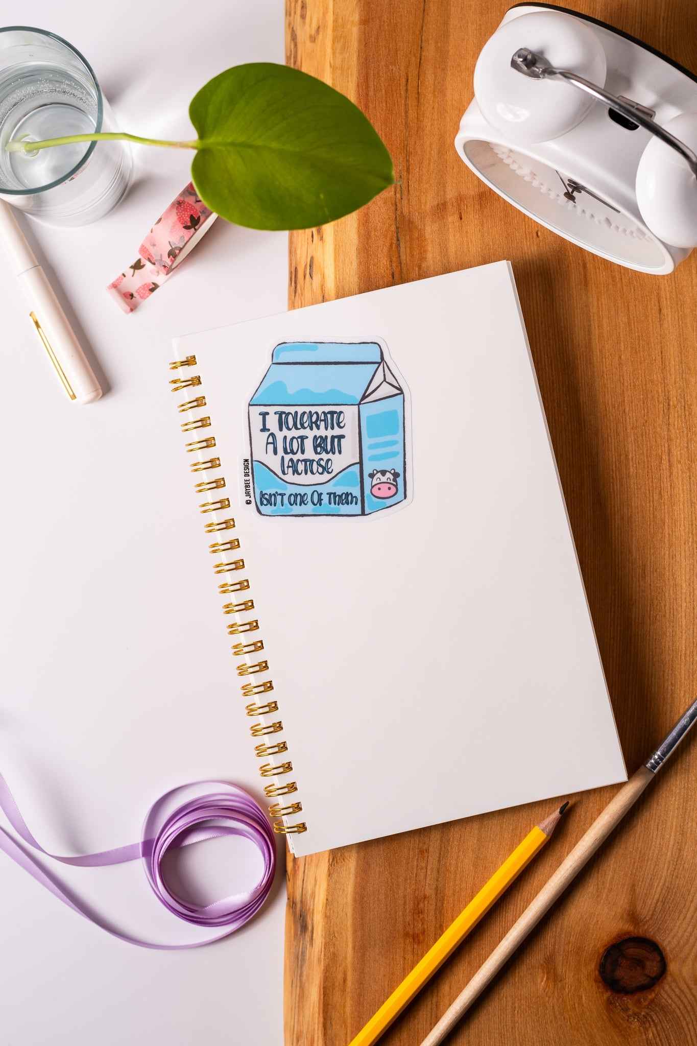 I Tolerate A Lot But Lactose Isn't One Of Them Matte Stickers