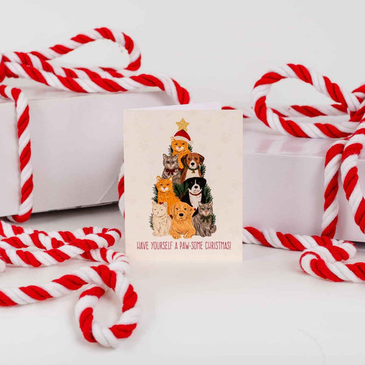 Have Yourself A Paw-some Christmas! - Greeting Card