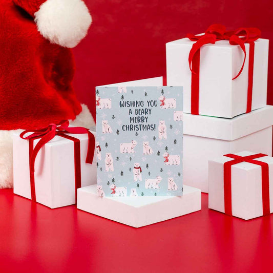 Wishing You A Beary Merry Christmas! - Greeting Card