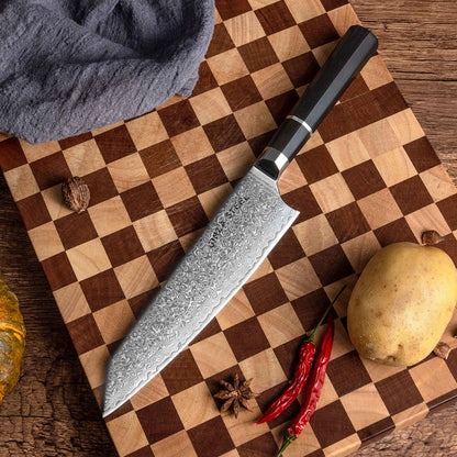 KASAI KOGATANA FIVE | Essentielles 5-teiliges Messerset | 4 Messer mit magnetischem Holzblock
