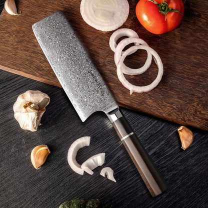 KASAI KOGATANA FIVE | Essentielles 5-teiliges Messerset | 4 Messer mit magnetischem Holzblock