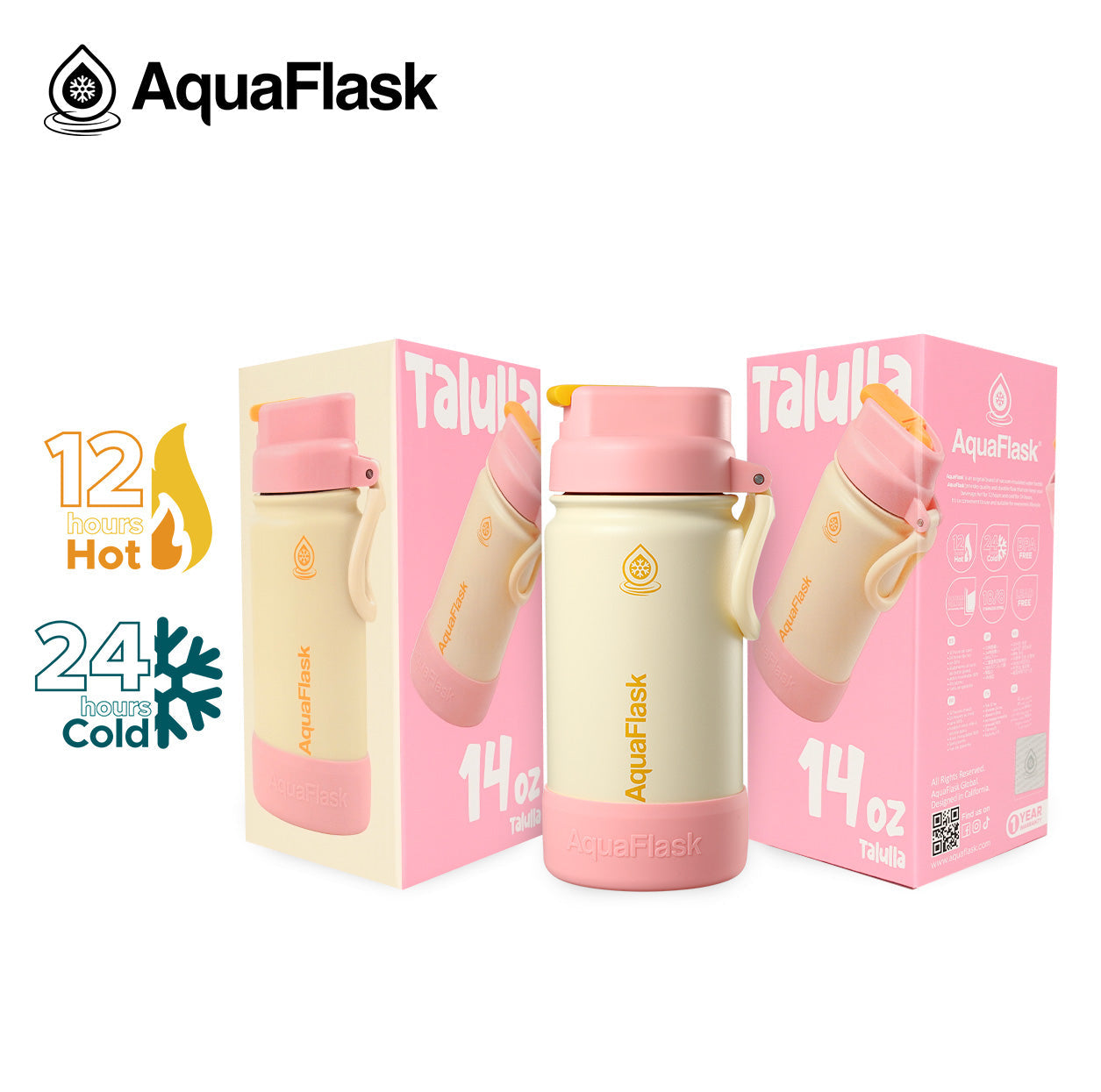 AquaFlask Kids FlipSip Trinkflaschen 414ml (14oz)