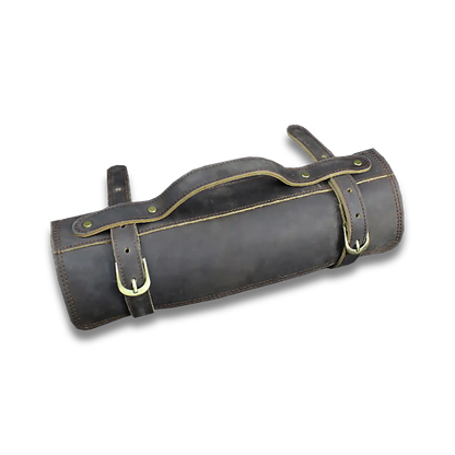Ginza Steel Vollnarbenleder Messertasche Rustikales Braun