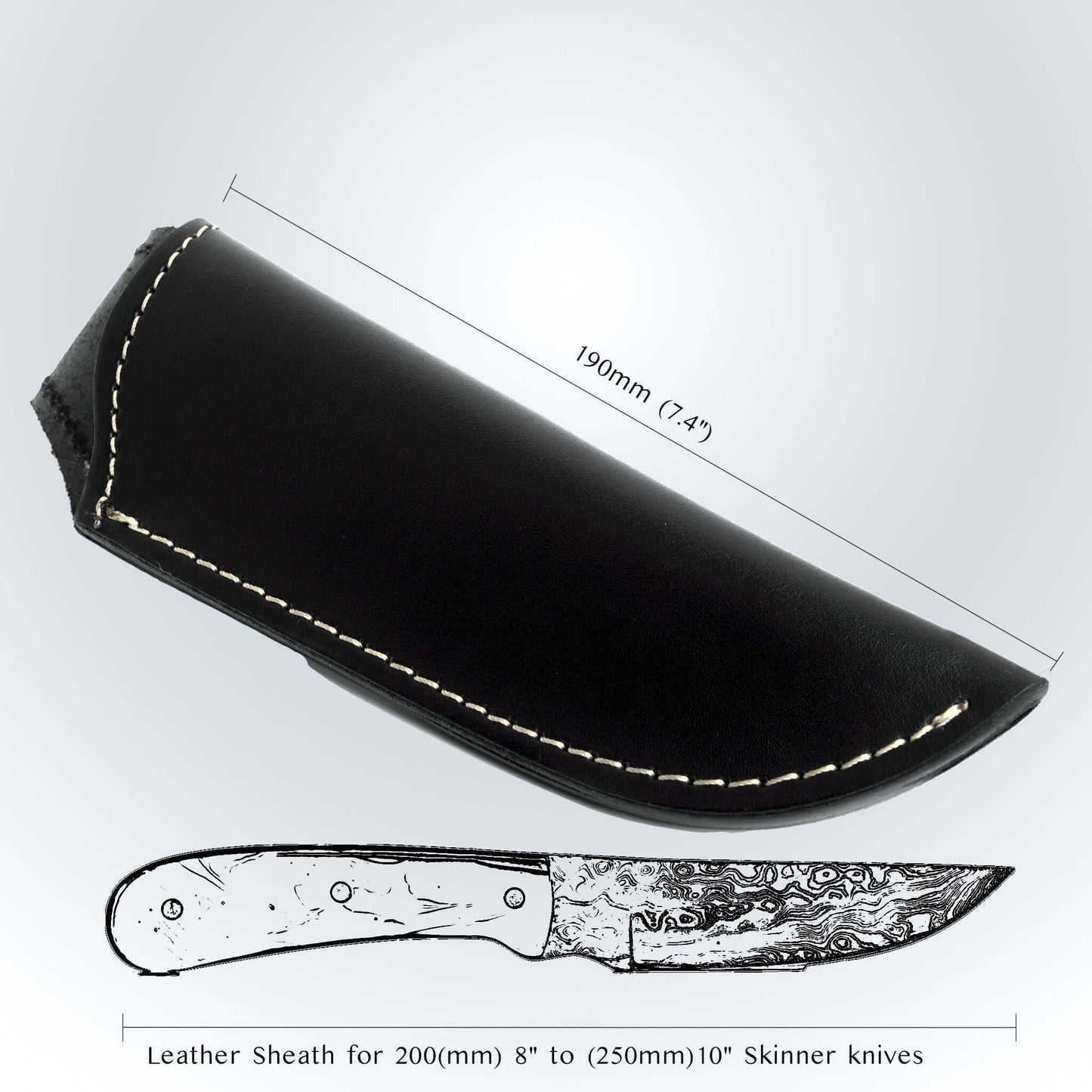 Lederscheide für Skinner-Messer
