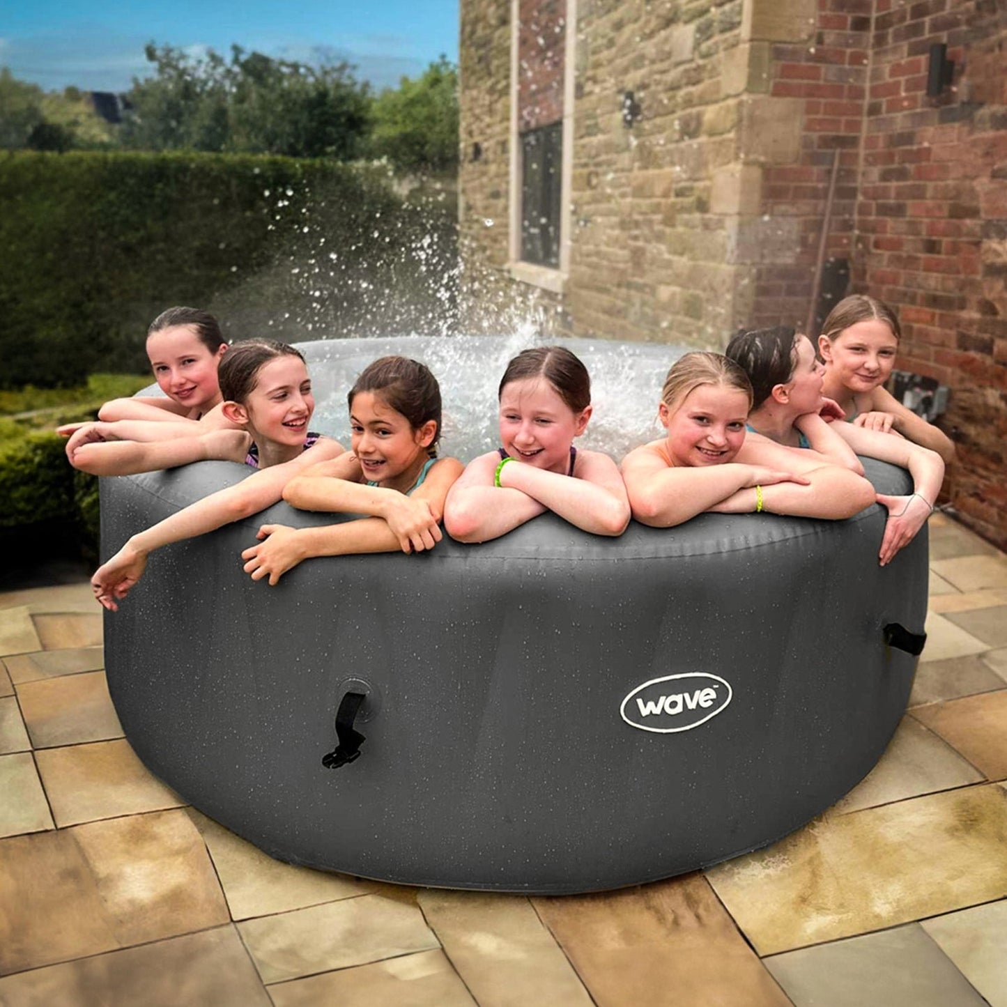 Wave | Atlantic | Aufblasbarer Whirlpool für 4–6 Personen | Rund | Integrierte Heizung