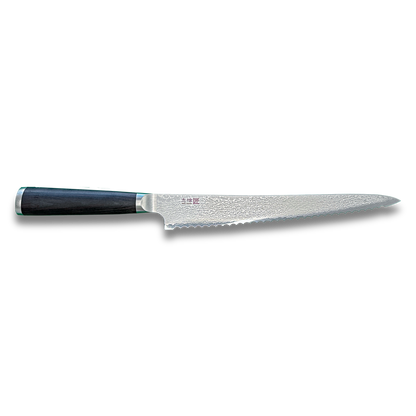 Miyako SUS 240mm Bread Slicer | 33 Layer Damascus Steel Blade  – Made in Japan