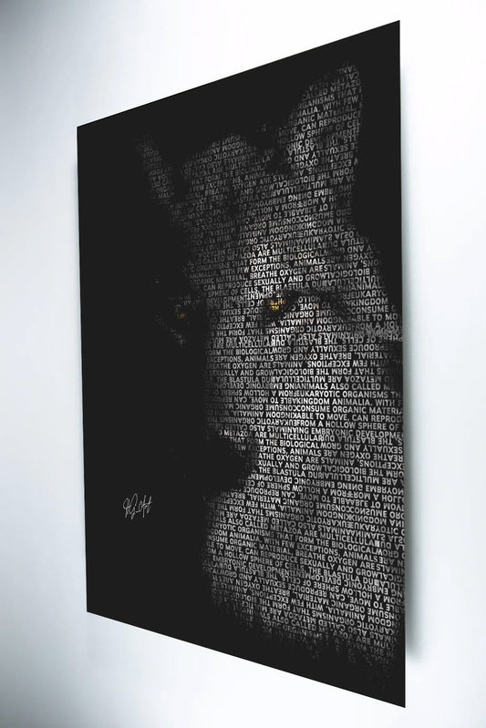 Metalldruck Wolf