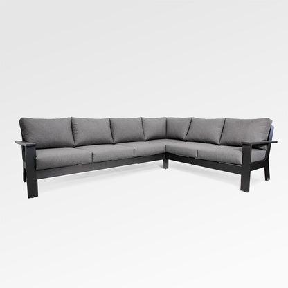 Magnolia Black Aluminum-Sofa mit Sunbrella®-Kissen