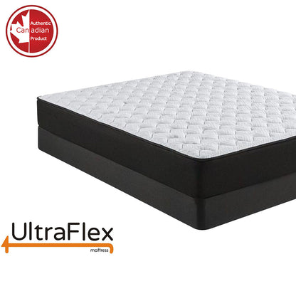 UltraFlex® PURITY- Orthopedic Spinal Care, Cool Gel Posture Support Mattress, Pressure Relief Foam Encased Quilting for Low Motion Transfer (Made in Canada)- With Waterproof Mattress Protector