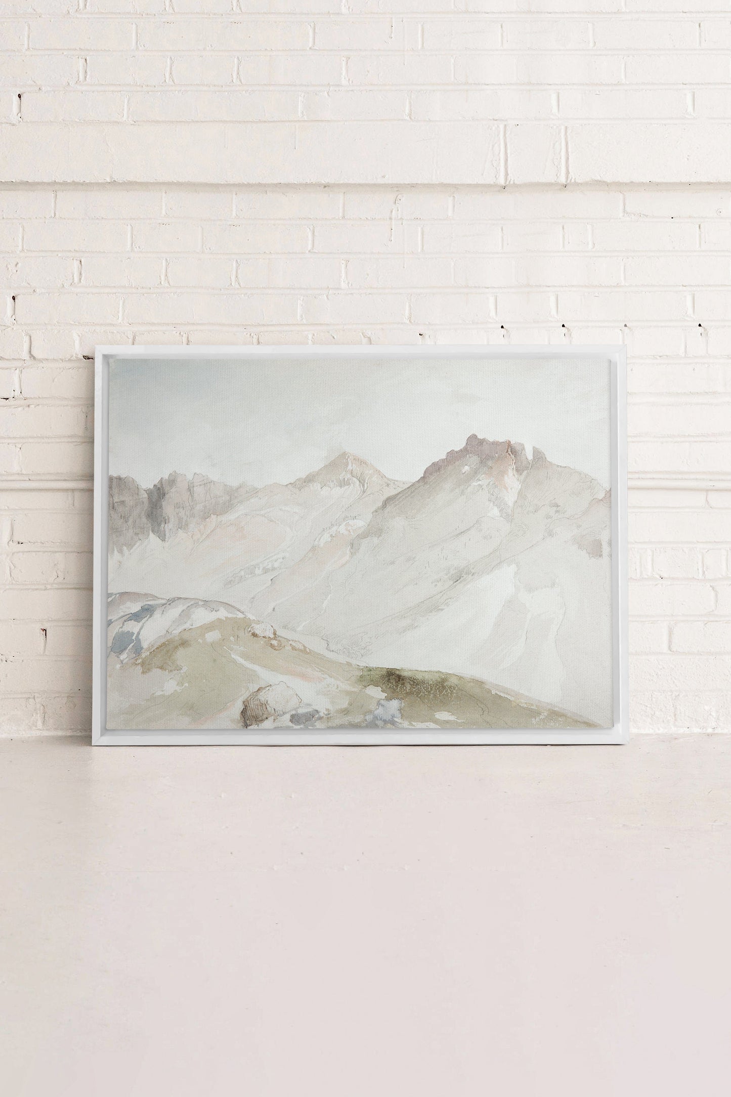MOUNTAIN VIEW, Mischtechnik auf Leinwand