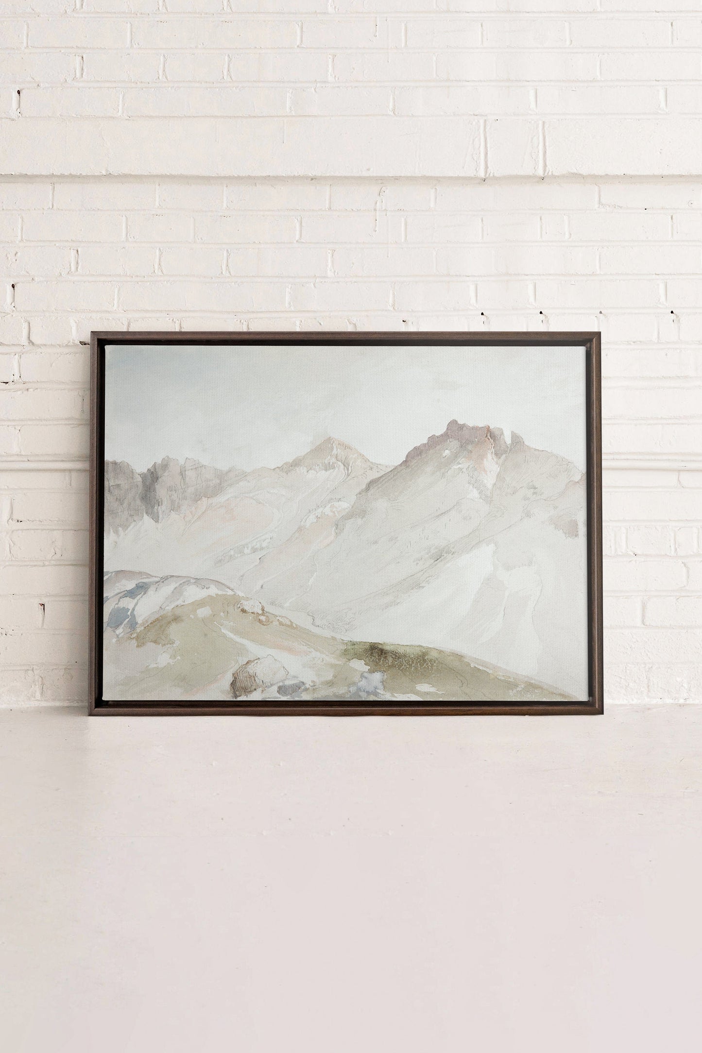MOUNTAIN VIEW, Mischtechnik auf Leinwand