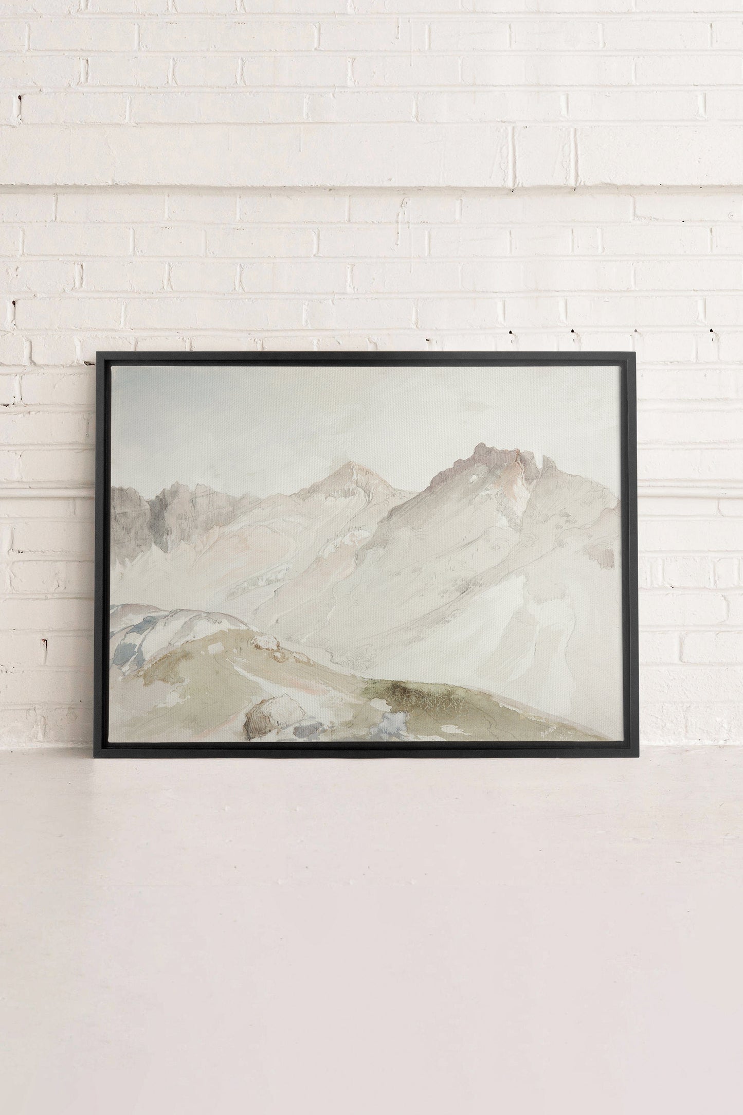 MOUNTAIN VIEW, Mischtechnik auf Leinwand