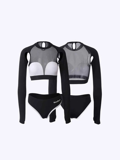 Anime Style The Beluga Whale Long-sleeved Sports Suit Gymnastics Suit Sexy Active Wear