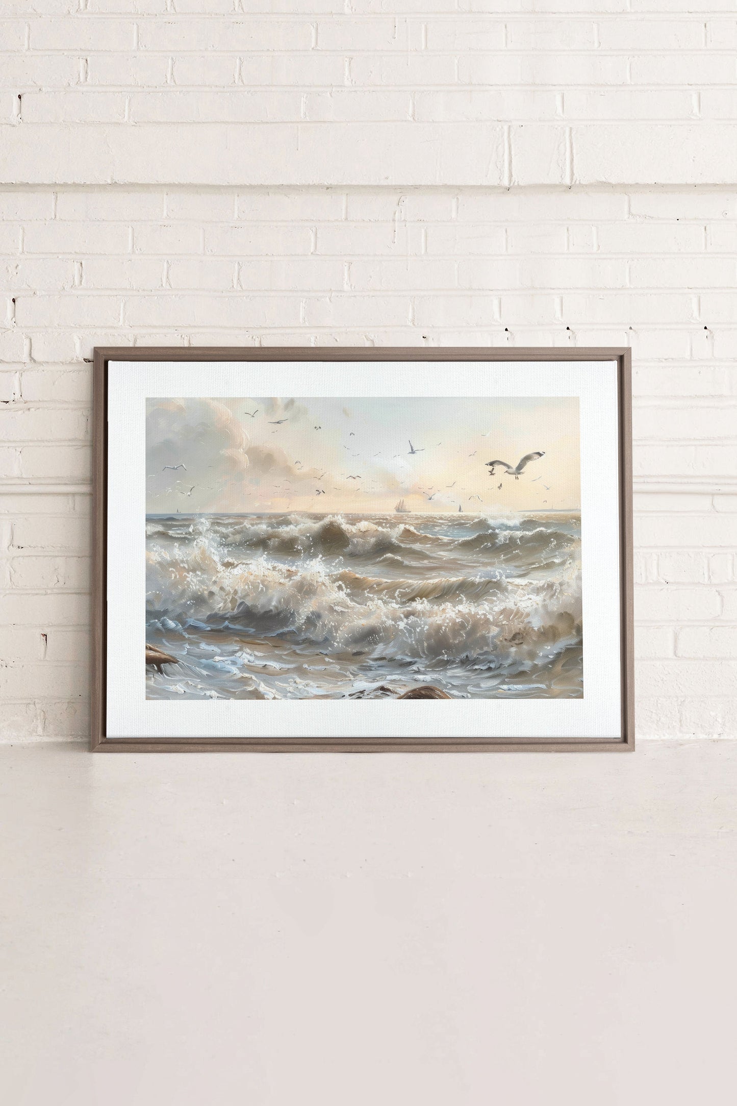 REISE DER WELLEN, Werk auf gespannter Leinwand