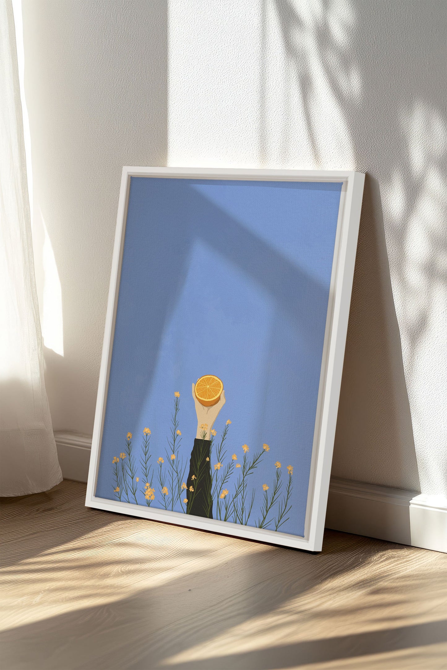 CITRUS BLOOM, Stretched canvas artwork