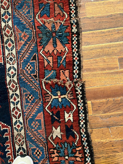 Antique Persian Afshar Rug | 7’ 4" x 5’