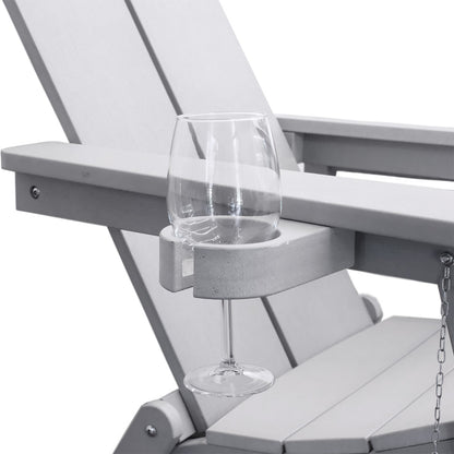 Adirondack Polymer Outdoor Folding Chair with Cupholder - AURABAGS SHOP