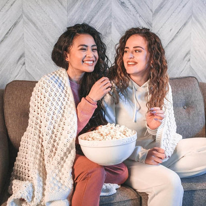 Popcorn Knit Blanket