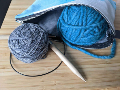 Zippered Cotton Canvas Carry All | Midnight