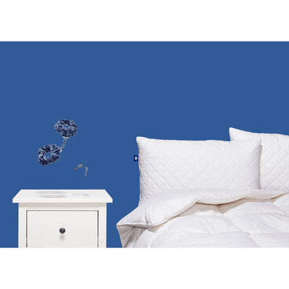 Quilted White Goose Feather Body Pillow