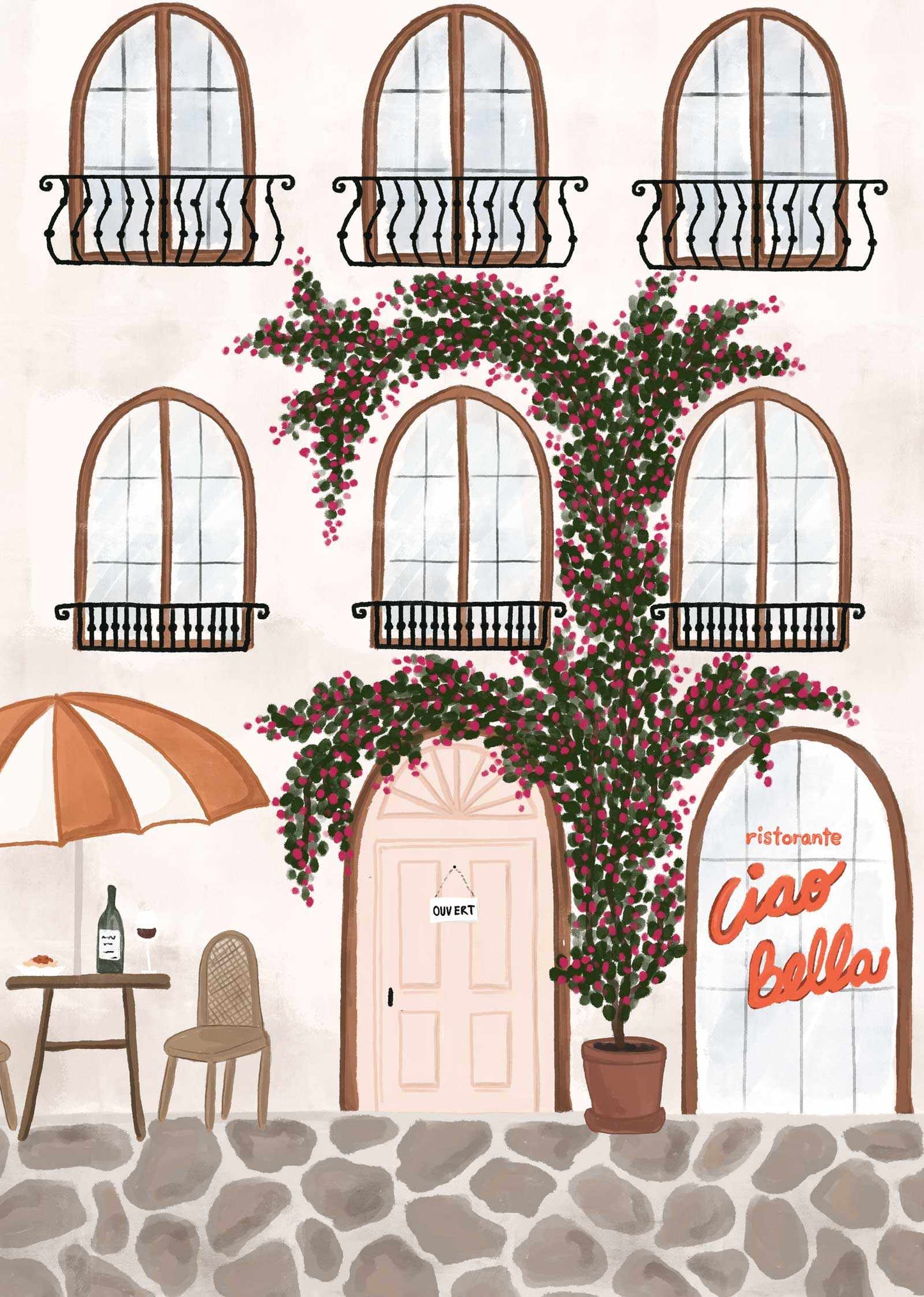 Kunstdruck "Ristorante"