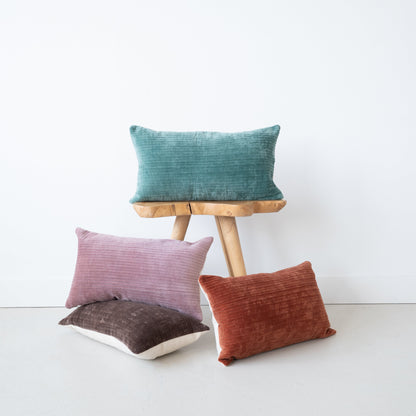 VELVET - RIBBED BROWN