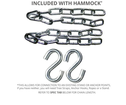Olefin Double Quilted Hammock with Matching Pillow