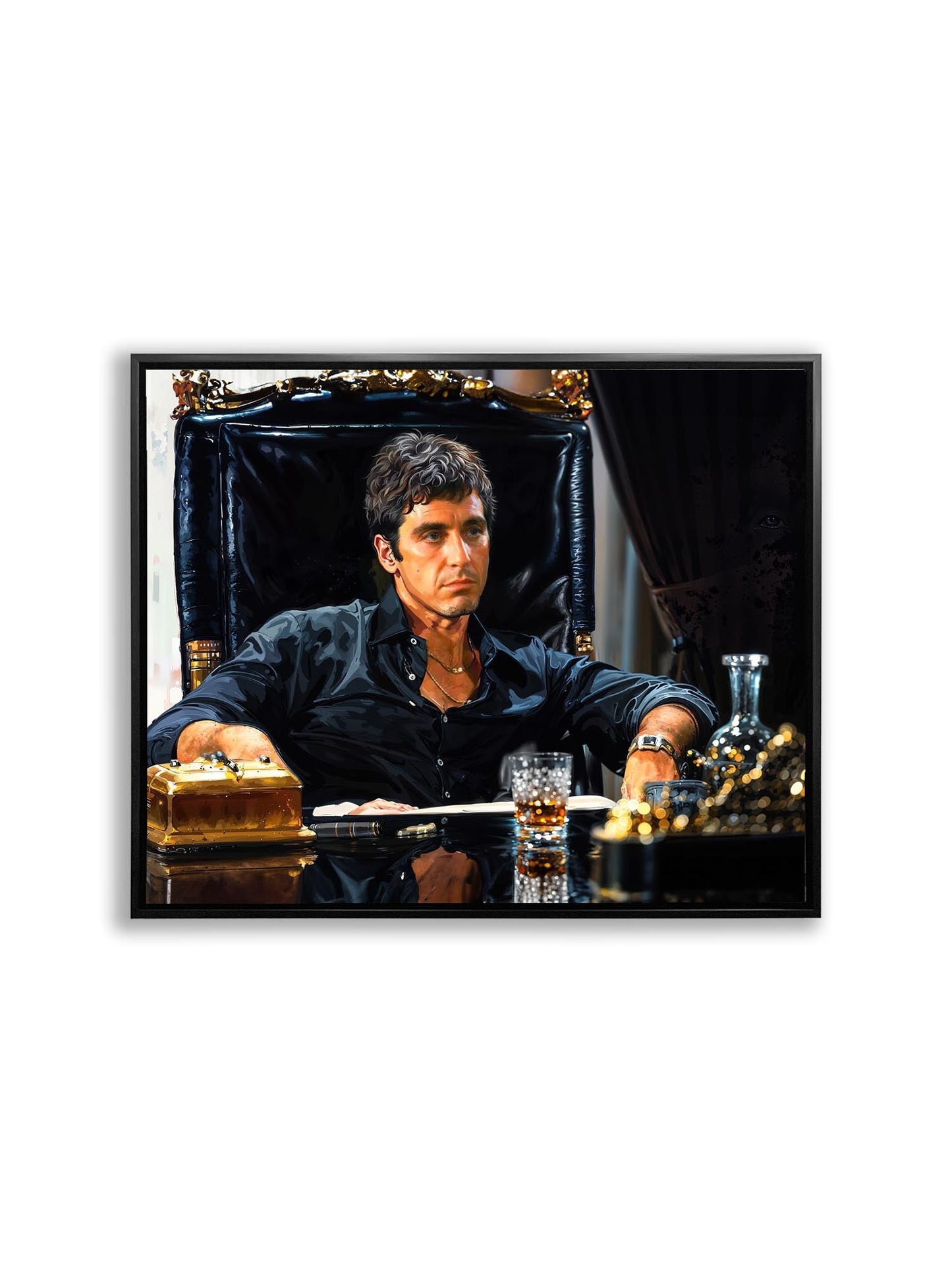 Wandbilder Narbengesicht-Kunst – Filmszene