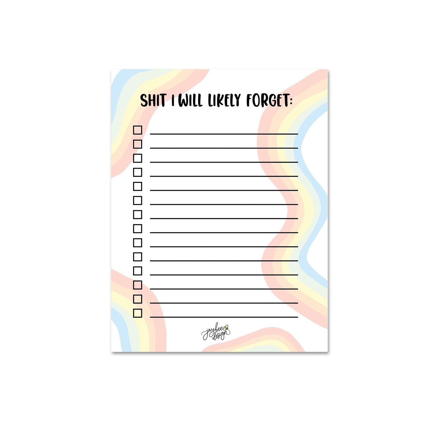 Shit I Will Likely Forget Notepad