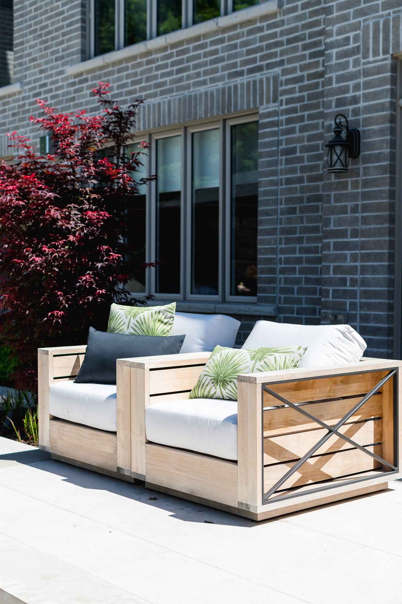 OUTDOOR PILLOW - BLACK LUMBAR