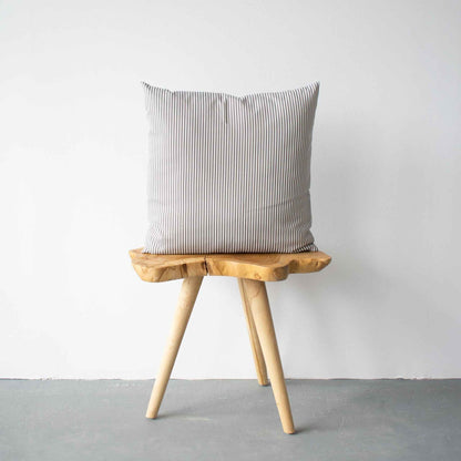 OUTDOOR PILLOW - GREY STRIPE 20"
