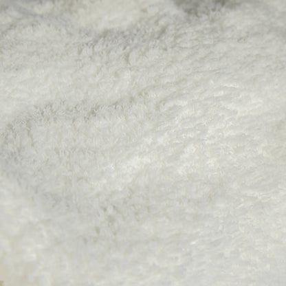 White Solid Double Layered Extended Throw