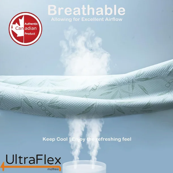 UltraFlex® SolidSleep- Matratzen- und Boxspring-Set Hergestellt in Kanada FEST Gel Infusion Wendekomfort mit Druckentlastung, Kühltechnologie, Bambusbezug, CertiPUR-US® zertifiziertem Schaumstoff (Hergestellt in Kanada)