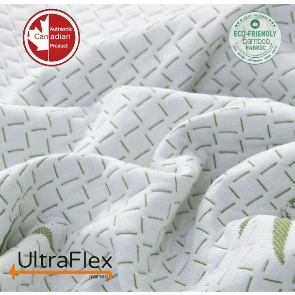 UltraFlex® SolidSleep- Matratzen- und Boxspring-Set Hergestellt in Kanada FEST Gel Infusion Wendekomfort mit Druckentlastung, Kühltechnologie, Bambusbezug, CertiPUR-US® zertifiziertem Schaumstoff (Hergestellt in Kanada)