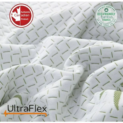 UltraFlex® SolidSleep- Matratzen- und Boxspring-Set Hergestellt in Kanada FEST Gel Infusion Wendekomfort mit Druckentlastung, Kühltechnologie, Bambusbezug, CertiPUR-US® zertifiziertem Schaumstoff (Hergestellt in Kanada)