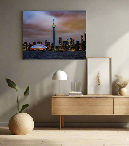 Wandkunst Der CN Tower, Roger Center und der Ontariosee